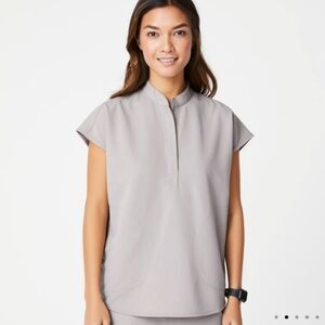 Figs Slate Rafaela Scrub Top